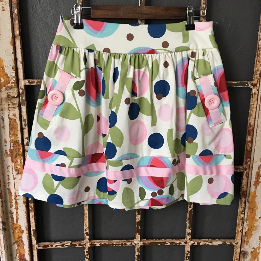 Necessary Objects Floral Mini Skirt Small